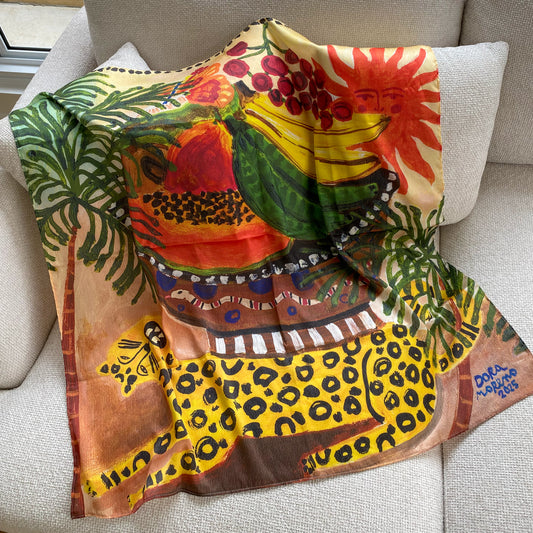 Jaguar & Corozo Silk Scarf