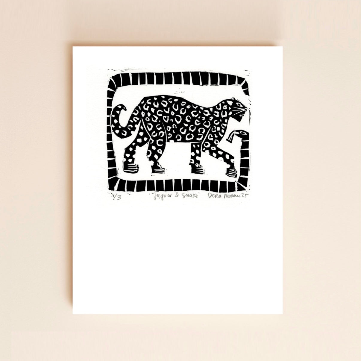 Limited Edition Printmaking - Jaguar & Snake
