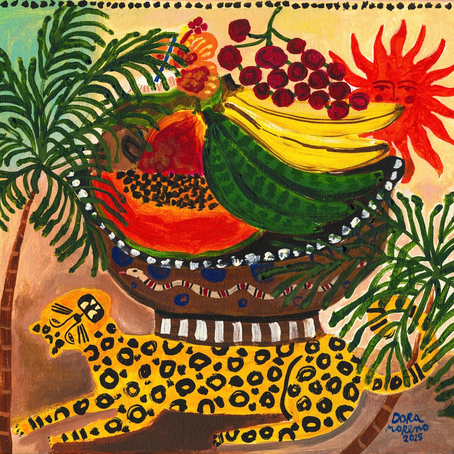 Jaguar & Corozo Silk Scarf